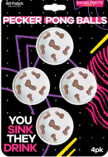 Pecker Beer Pong Balls 4-Pack SP