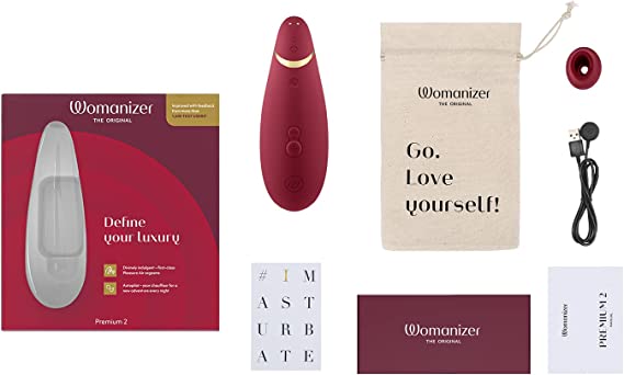 Womanizer Premium 2 Clitoral Stimulator - 14 Intensities, Smart Silence & Autopilot Experience - SP BOUTIQUE