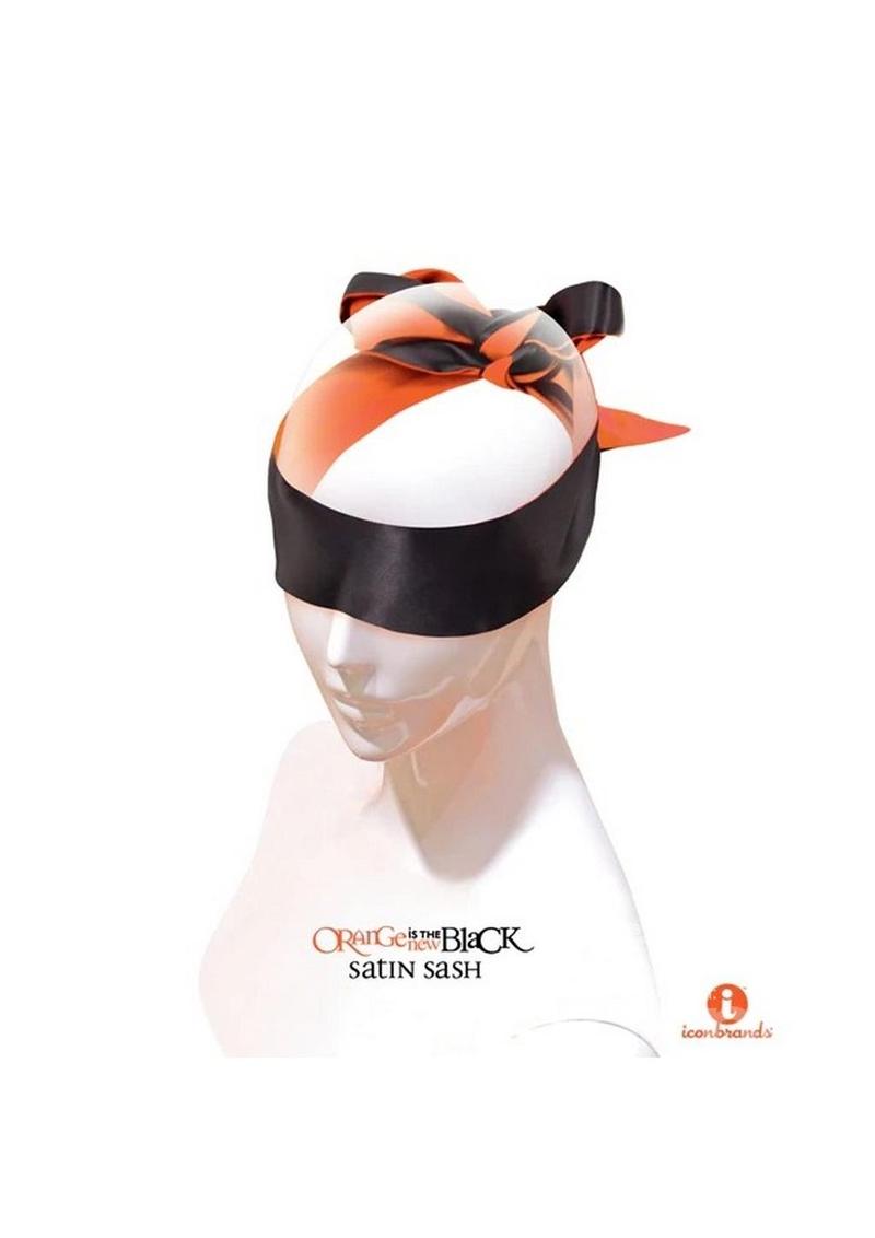 The 9s Orange in the New Black Satin Sash ICON BRANDS