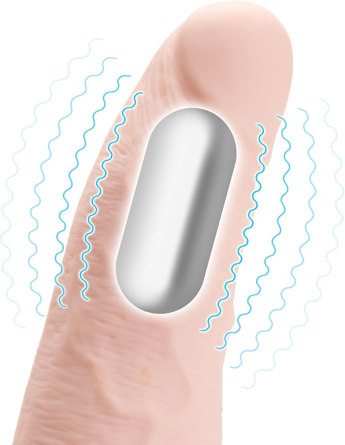 Lux F Recharge Strap On W/balls 6 Flesh