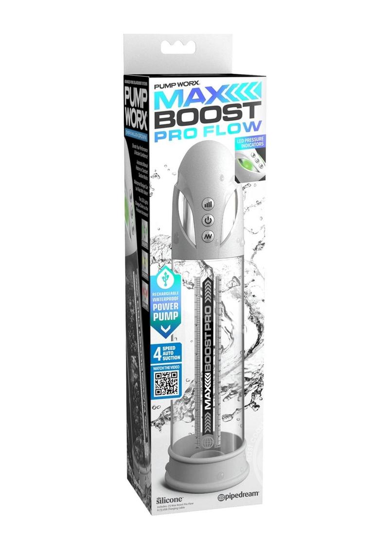 Pump Worx Max Boost Pro Flow Rechargeable Penis Pump PIPEDREAM