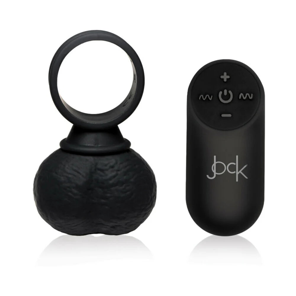Curve Toys Jock 28X Vibrating Silicone Balls with Remote Control Large Black CURVE NOVELTIES