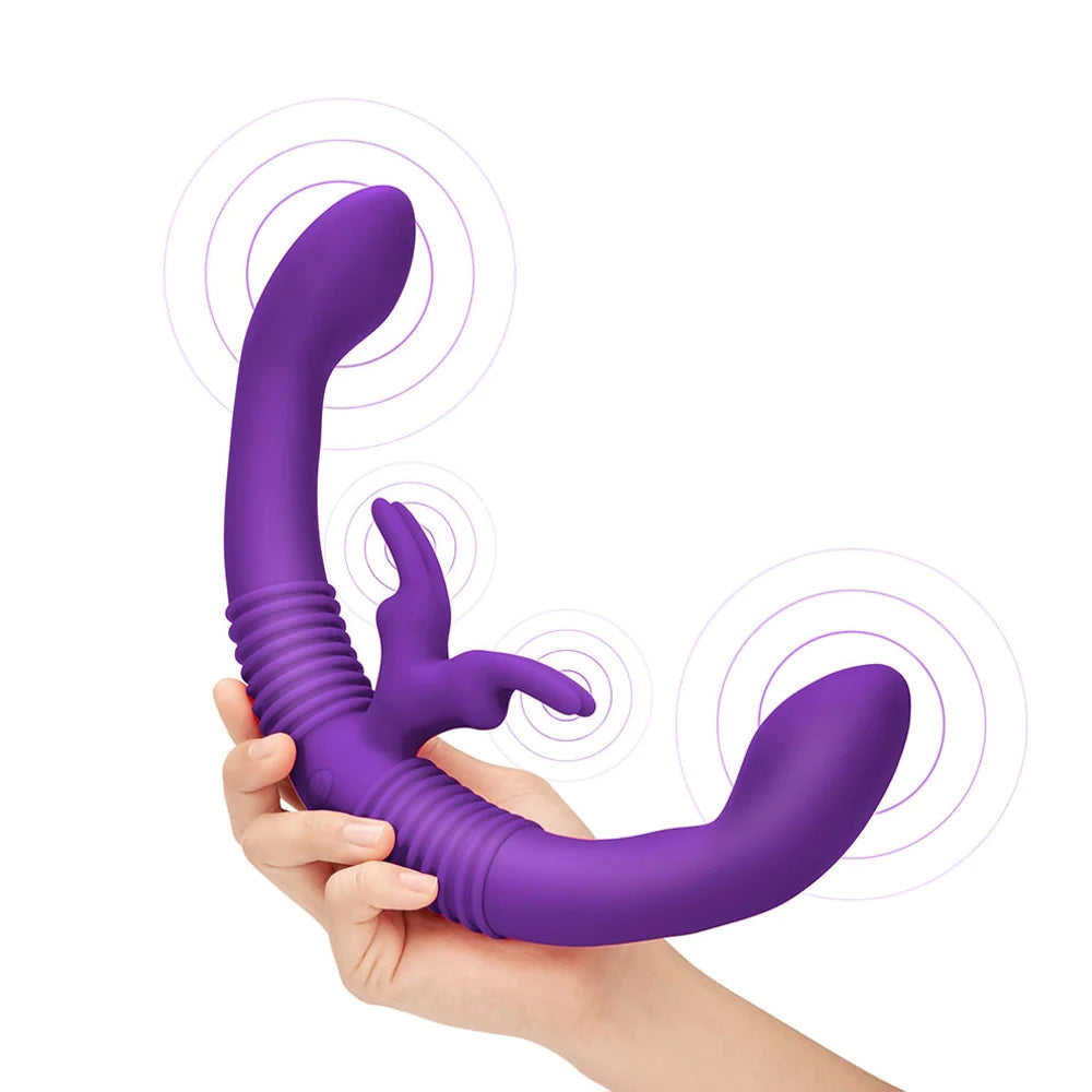 Together Couples Toy Remote-Controlled Dual Ended Rabbit Vibrator TOGETHER TOY