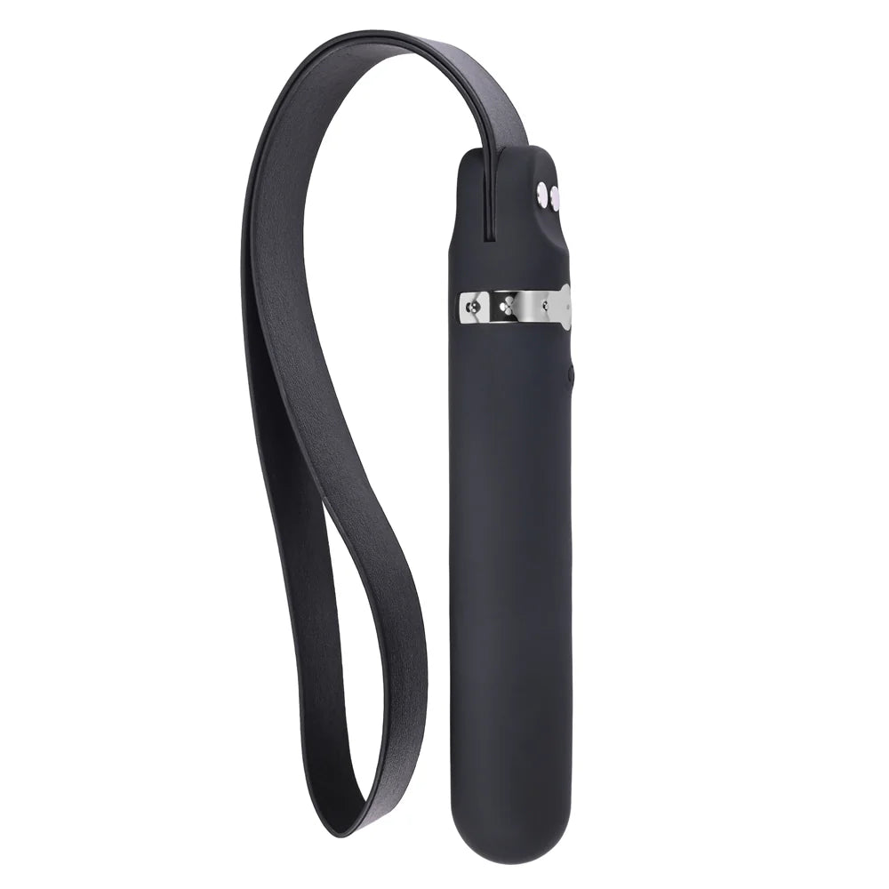 Adam & Eve Spank Me Vibe Rechargeable Silicone Vibrator With Slap Strap End ADAM & EVE
