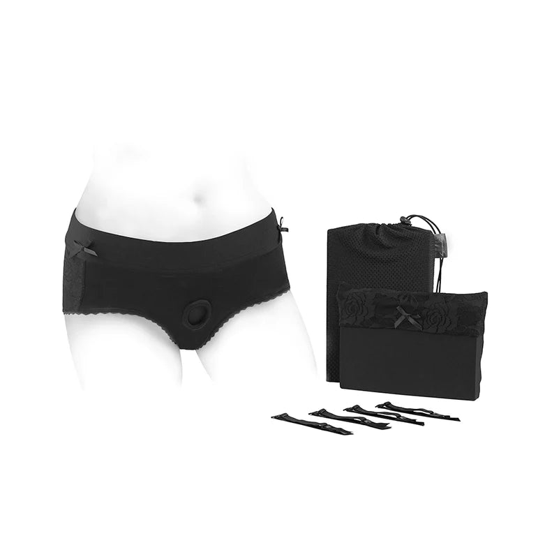 SpareParts Bella Cleavage Booty Short Harness SPAREPARTS