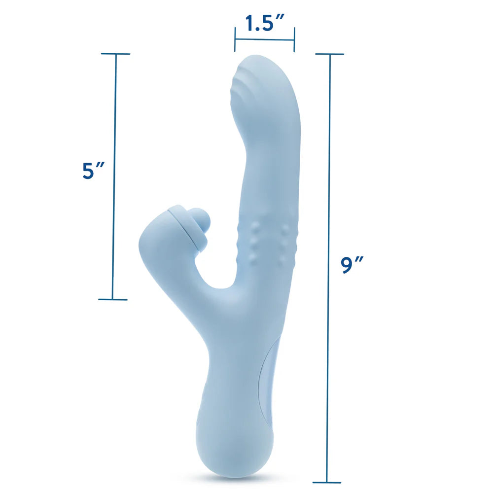 Blush Devin G-Spot Clitoral Dual Stimulation Rabbit Vibrator BLUSH