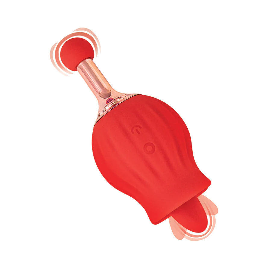 Clit-Tastic Rose Bud Dual Massager NASSTOYS
