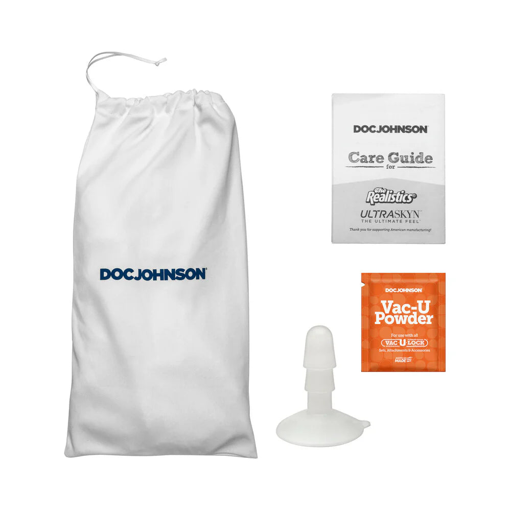 The Realistic Cock 7 in. ULTRASKYN Vac-U-Lock Dildo Vanilla DOC JOHNSON