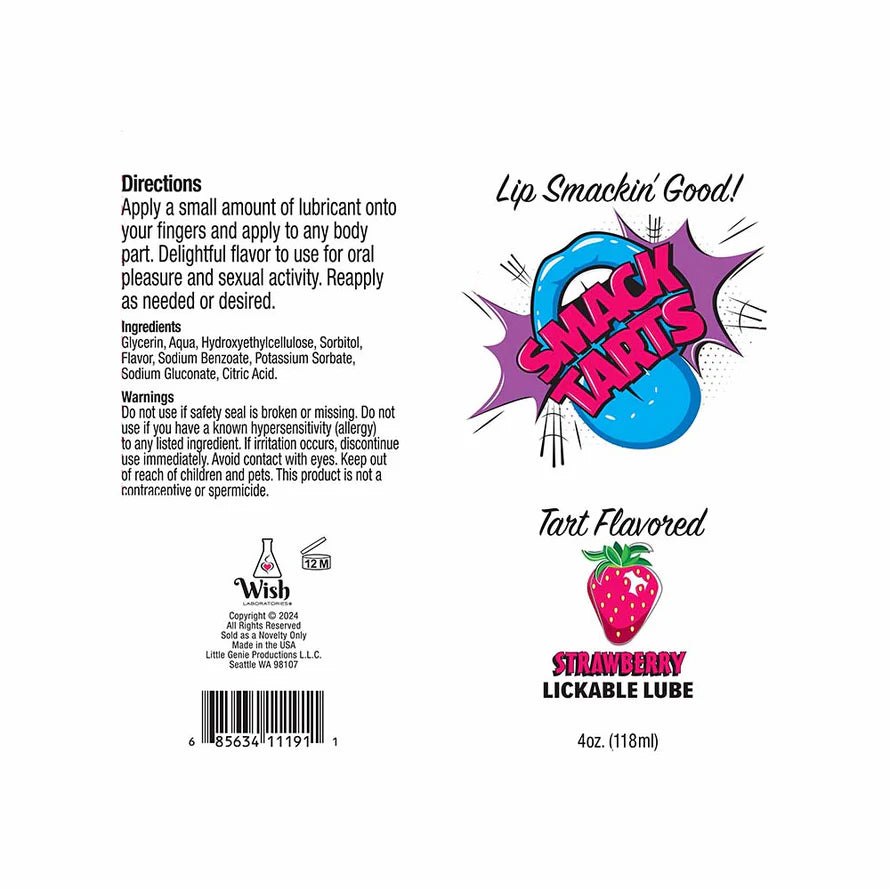 Smack Tarts Lickable Sour Lube LITTLE GENIE
