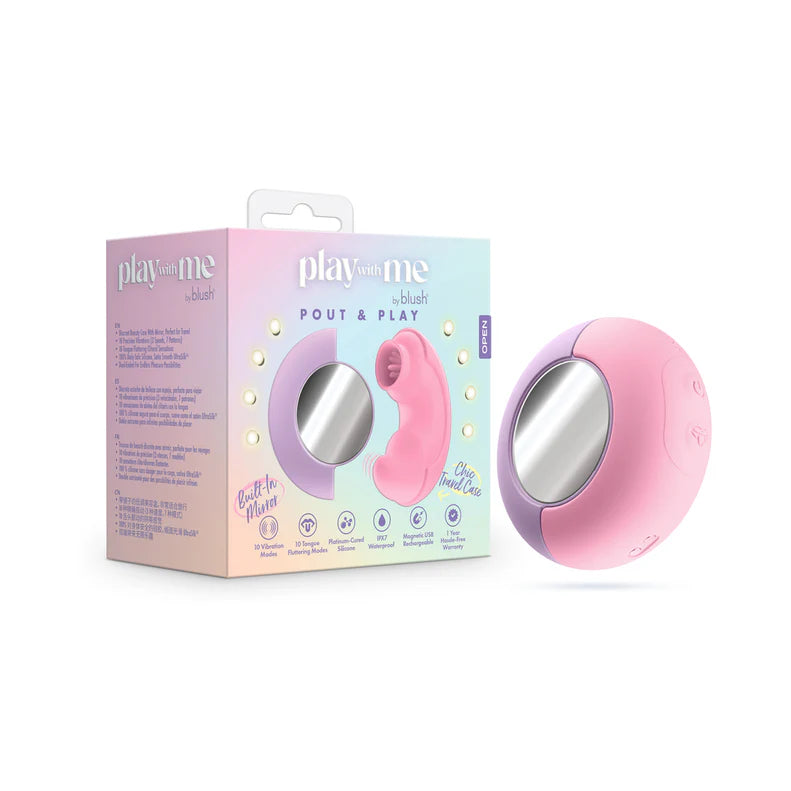 Play With Me – Pout & Play Vibrator in Pink BLUSH