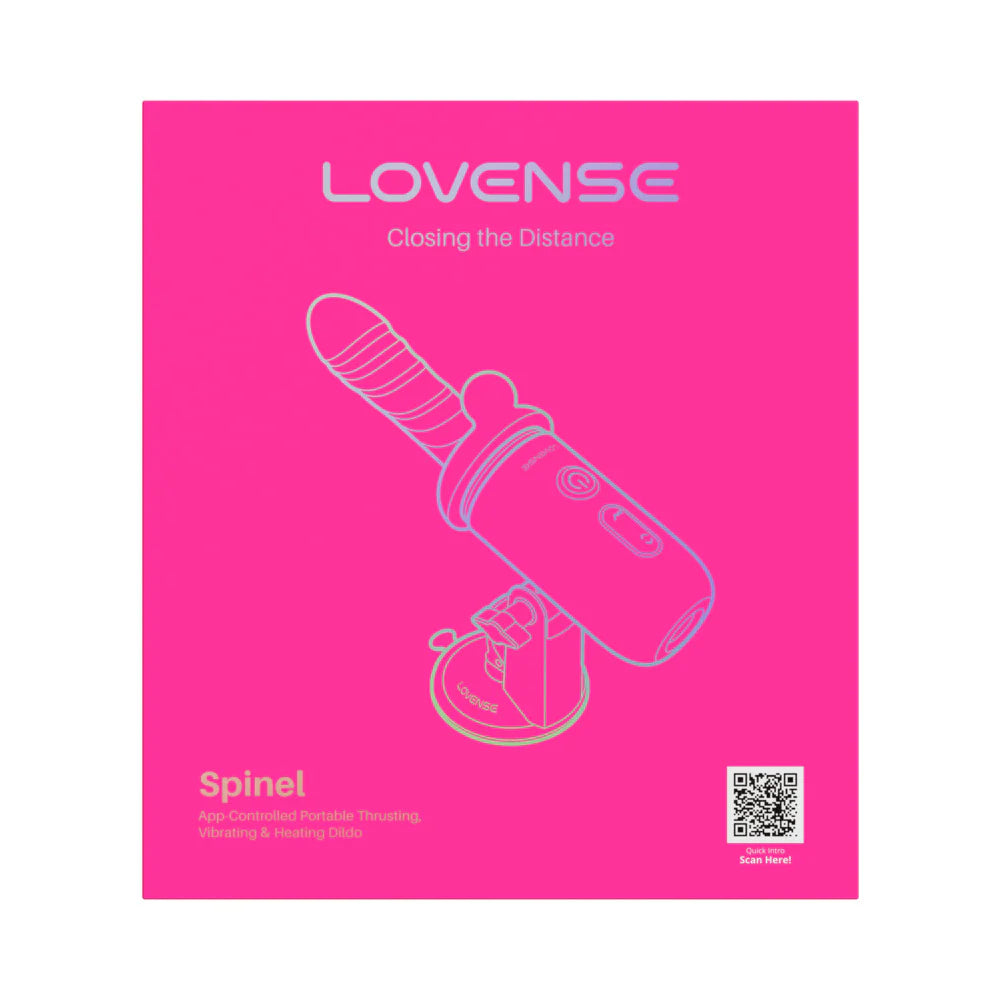 Lovense Spinel App-Controlled Portable Thrusting, Vibrating & Heating Dildo