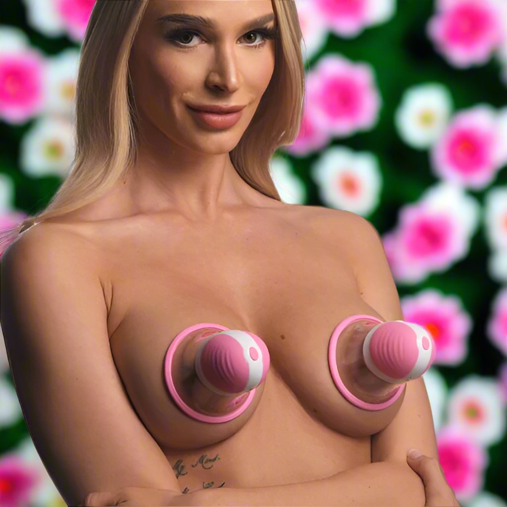 Size Matters 10X Rotating Silicone Nipple Suckers with 4 Attachments XR BRANDS