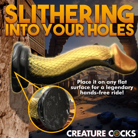 Golden Mamba Silicone Dildo CREATURE COCKS