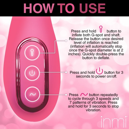 Extreme-G Inflating G-spot Silicone Vibrator XR BRANDS