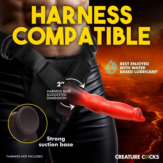 Ramming Hound Thrusting & Vibrating Silicone Dildo CREATURE COCKS