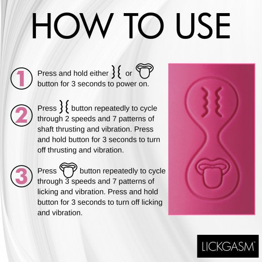 Tease and Please Thrusting and Licking Vibrator XR BRAND