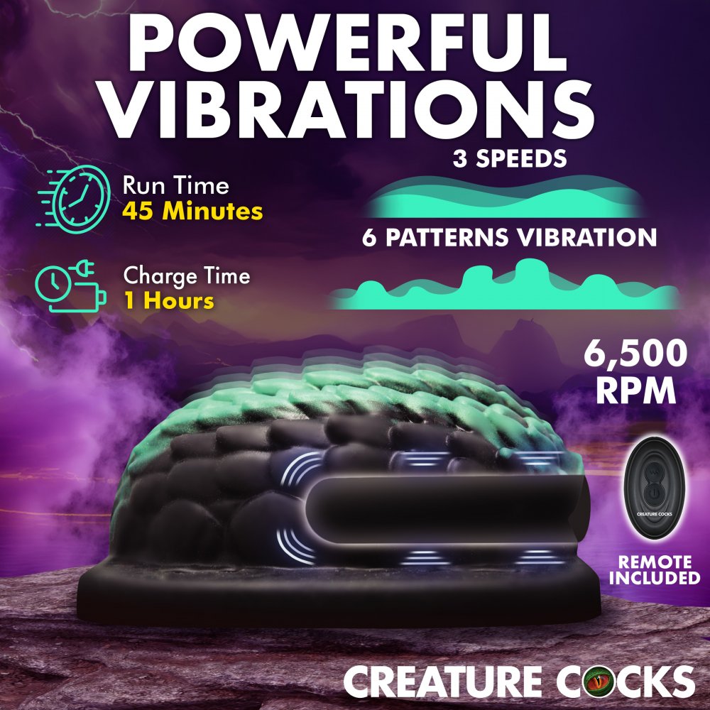 Dragon Vibrating Silicone Grinder CREATURE COCKS