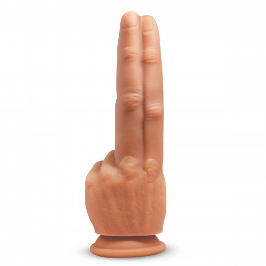 The Pleaser Double Finger Silicone Dildo XR BRANDS