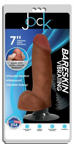 Jock Bareskin Vibrating Dildo W/ Balls CURVE NOVELTIES