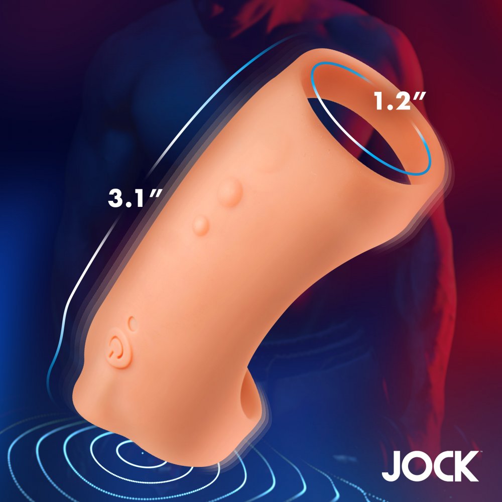 Vibrating Silicone Penis Sleeve CURVE TOYS