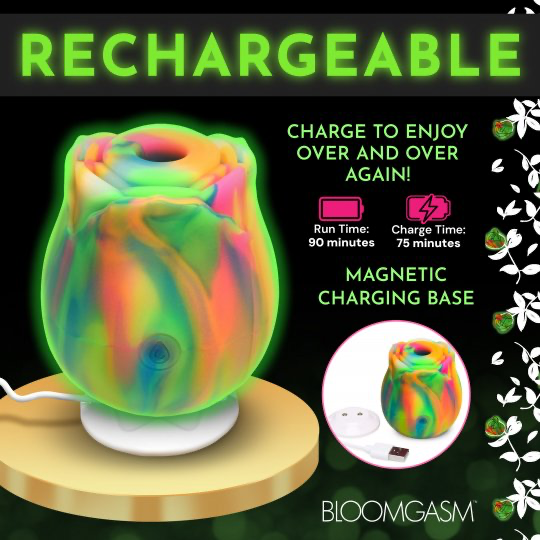 Glow Rose Glow-in-the-Dark Clitoral Stimulator XR BRANDS