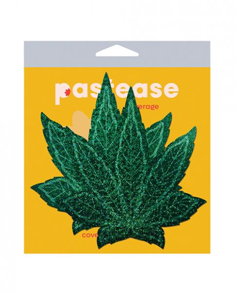 Pastease Pot Leaf Glitter Green Fuller Coverage NEVA NUDE
