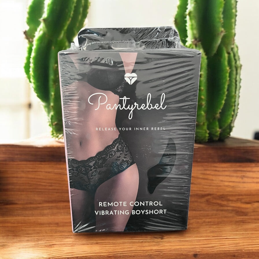 Panty Rebel Vibrating Boy Shorts With Remote - SP BOUTIQUE