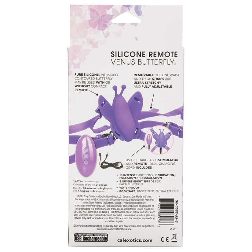Venus Butterfly Silicone Remote Micro Butterfly CALEXOTIC