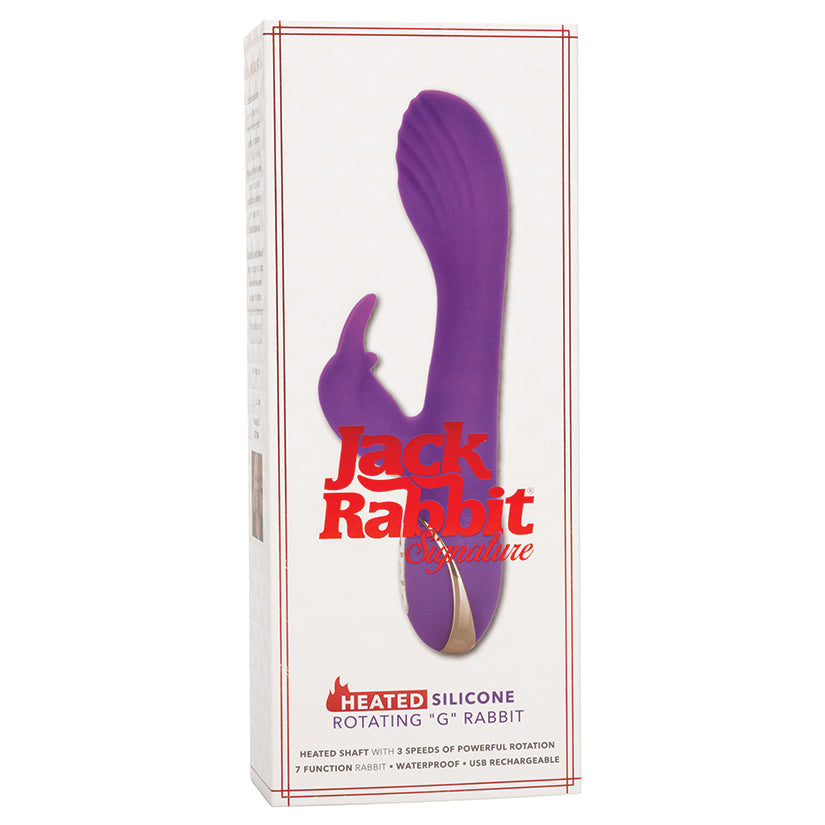 Jack Rabbit Signature Heated Silicone Rotating "G" Rabbit CALEXOTIC