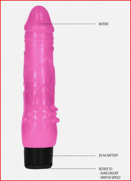 GC-8 Inch Fat Realistic Dildo Vibe