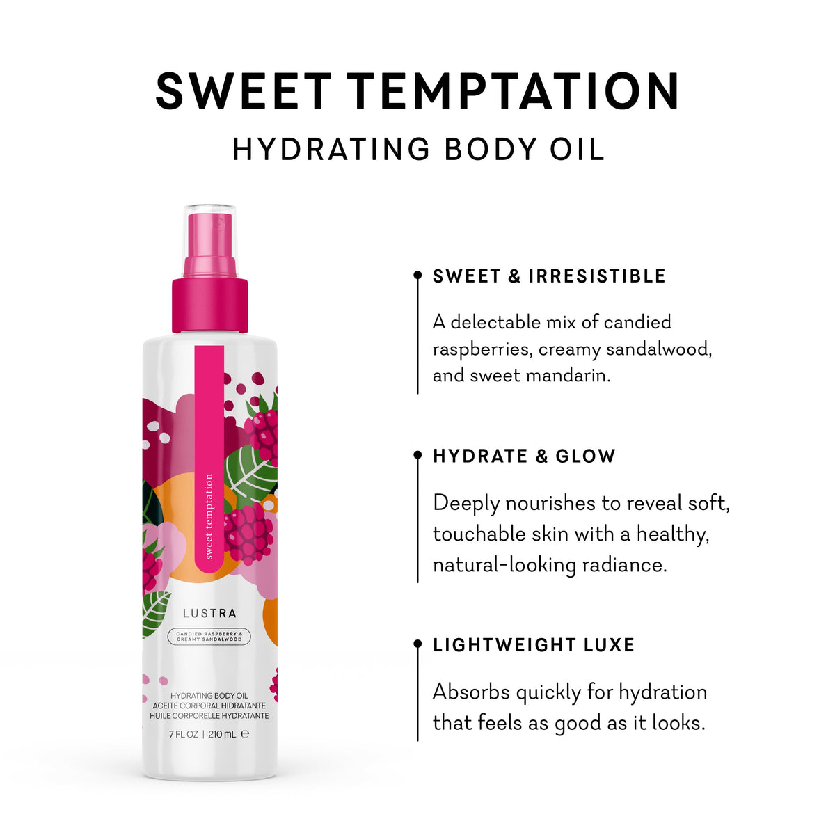 Lustra - Sweet Temptation Hydrating Body Oil