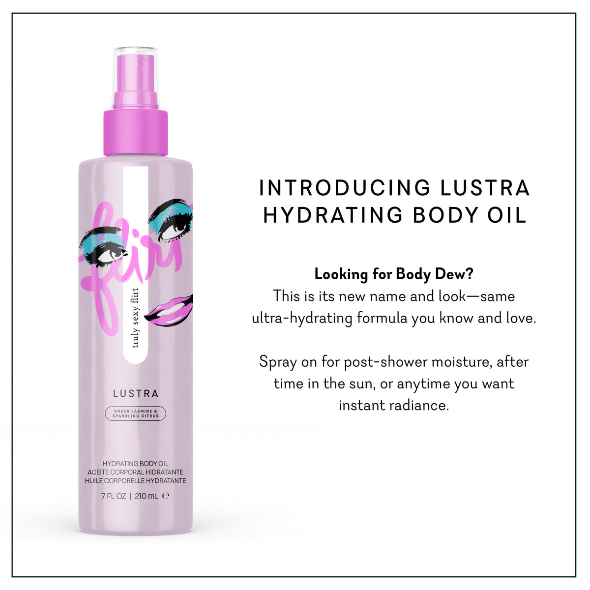 Lustra - Truly Sexy Flirt Hydrating Body Oil
