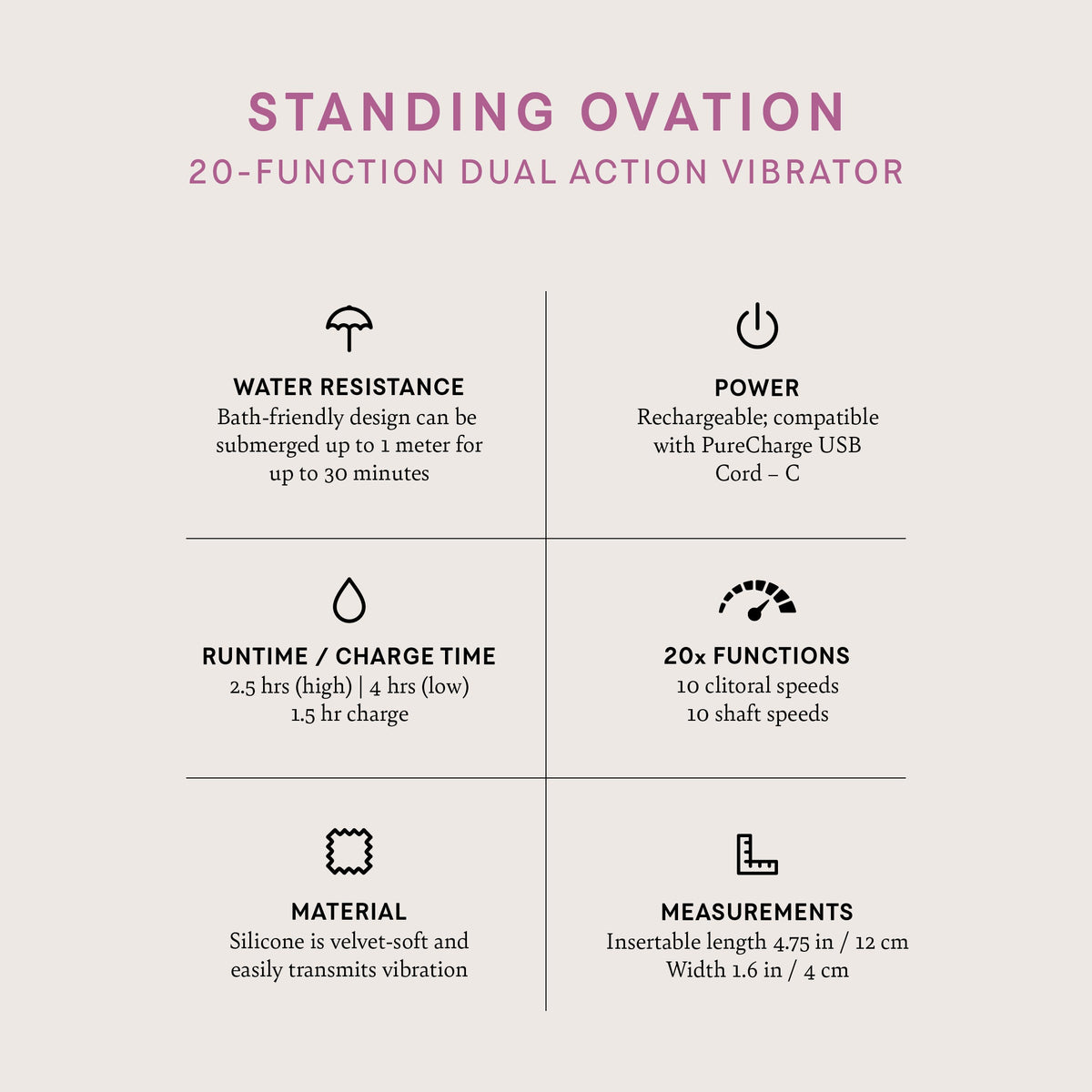 Standing Ovation Dual-Action Vibrator