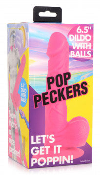 Pop Pecker 6.5 Inch Dildo With Balls XR BRANDS