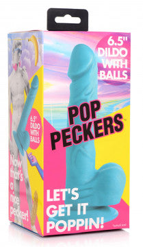 Pop Pecker 6.5 Inch Dildo With Balls XR BRANDS