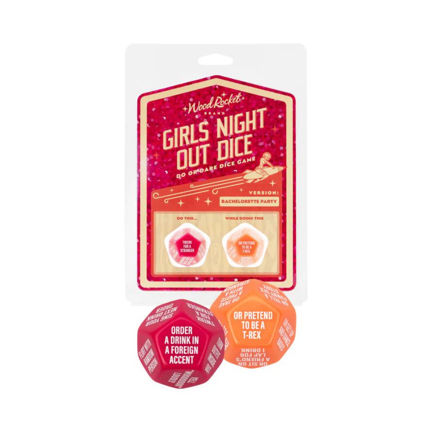 Girls Night Out Dice: Bachelorette Party WOOD ROCKET