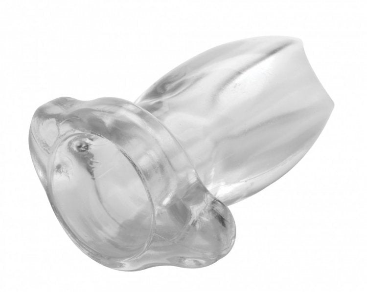 Peephole Clear Hollow Anal Plug MASTER SERIES