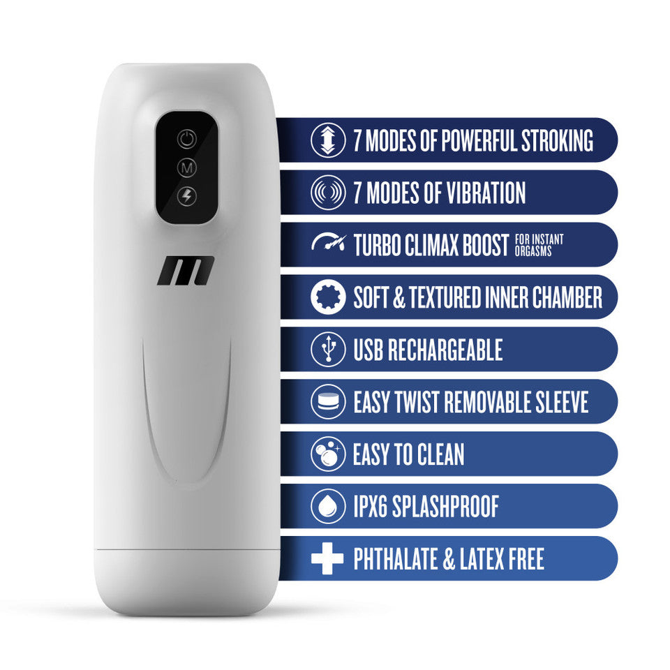 M for Men Robo-Bator Rechargeable Masturbator BLUSH