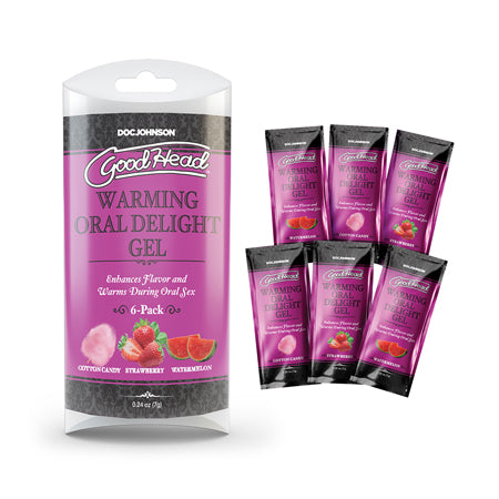 Goodhead Warming Oral Delight Gel Multi-Flavor 6-Pack 0.24 oz. - SP BOUTIQUE