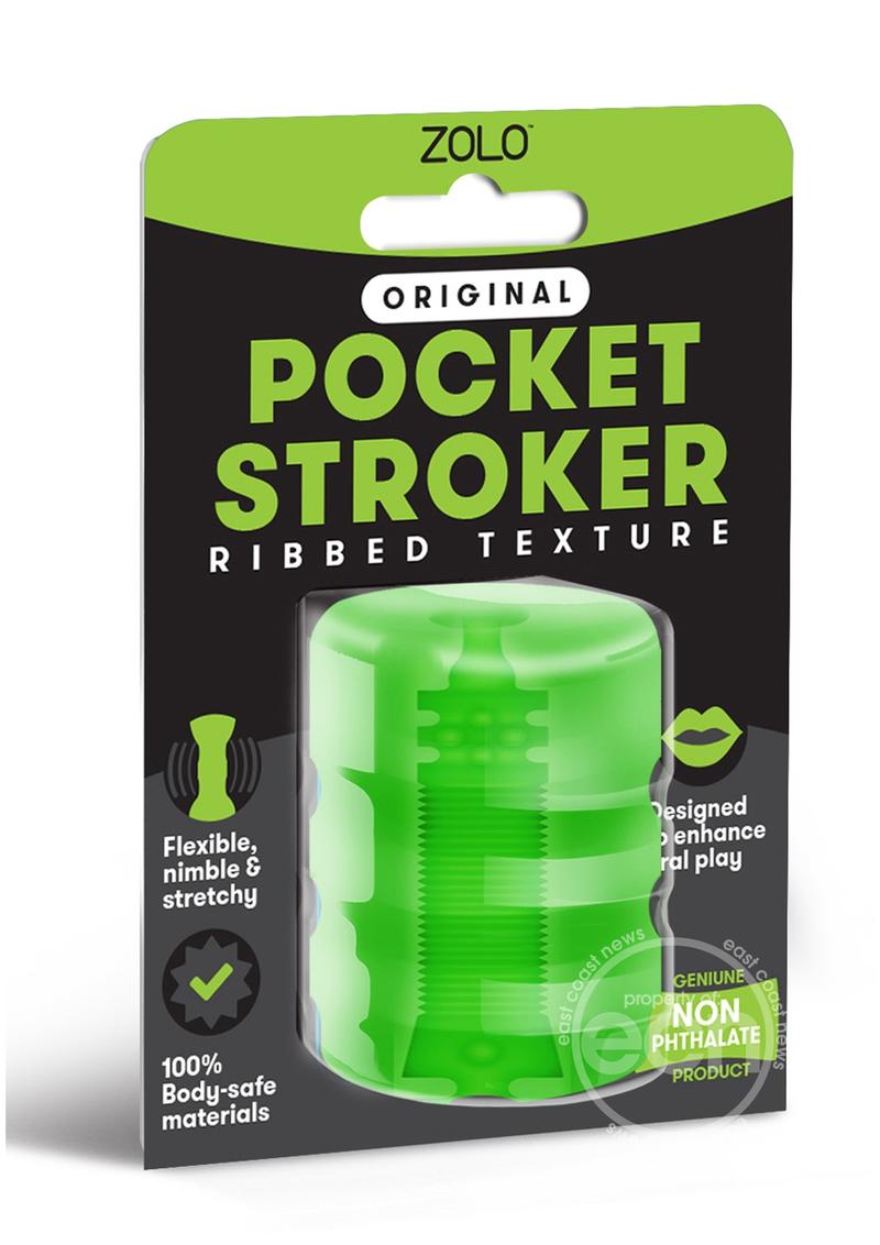 ZOLO Original Ribbed Pocket Stroker - Flexible Body-Safe Material for Enhanced Oral Play - SP BOUTIQUE