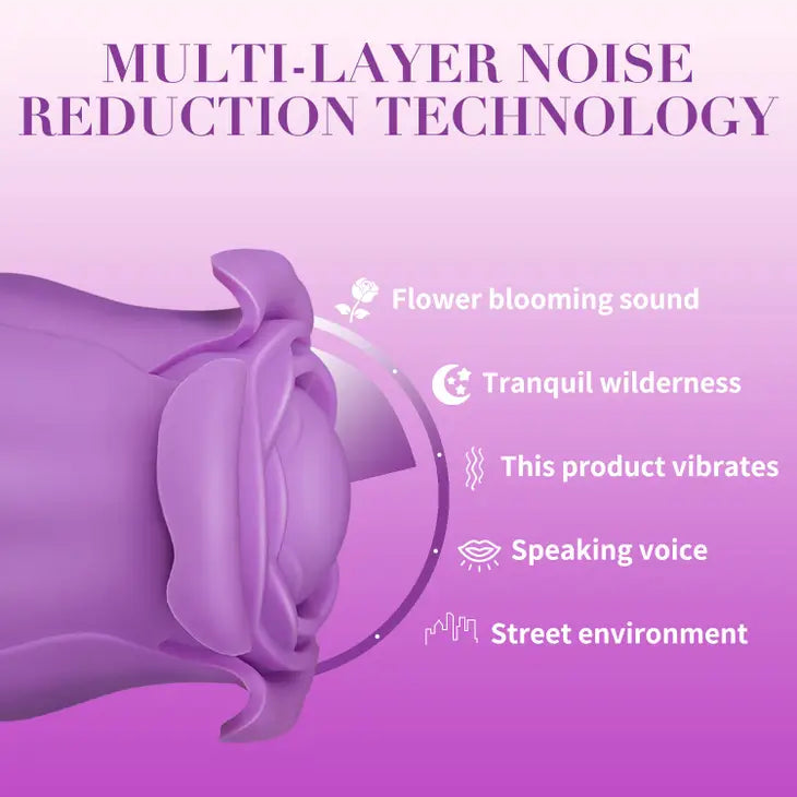Rose Vibrator Clitoral, Nipple, Stimulator Vibe - SP BOUTIQUE