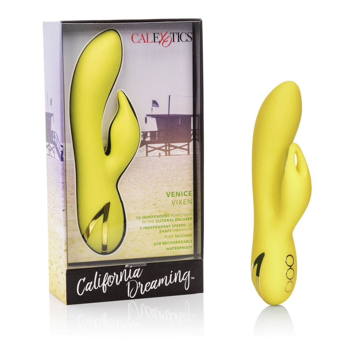 California Dreaming Venice Vixen Massager - 10 Vibration Functions, Waterproof, Premium Silicone - SP BOUTIQUE