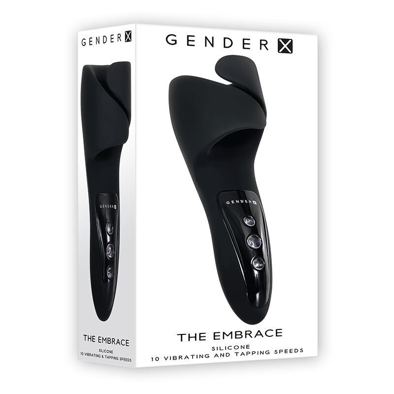 Gender X The Embrace Pulsating Masturbator Black - SP BOUTIQUE