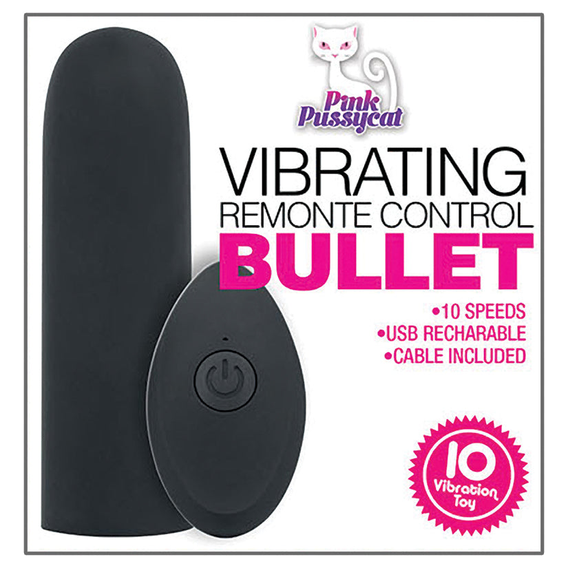 Pink Pussycat Vibrating Remote Control Bullet - SP BOUTIQUE