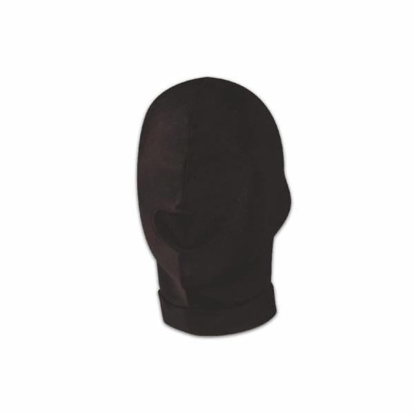Lux Fetish Open Mouth Stretch Hood Black O/S - SP BOUTIQUE