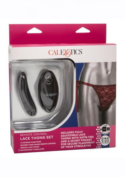Remote Control Lace Thong Set - SP BOUTIQUE