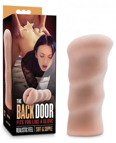 X5 Men The Back Door Masturbator - Ultra-Realistic TPE Stroker with Ribbed Texture - Vanilla - 5" Length - SP BOUTIQUE