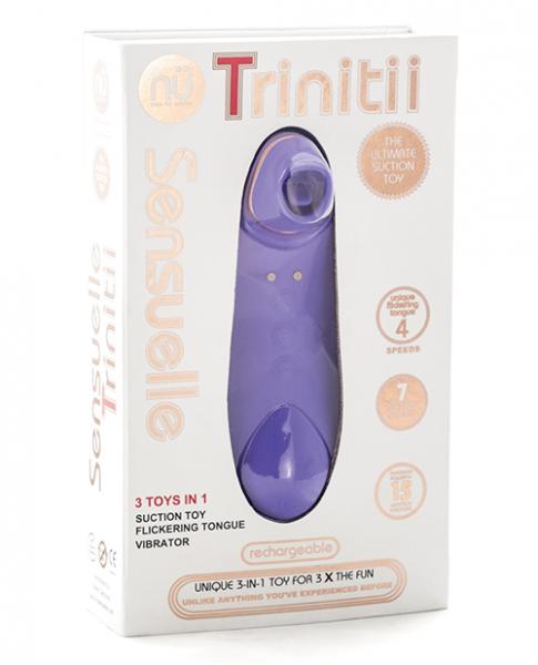 Sensuelle Trinitii 3-in-1 Suction Tongue Vibe - SP BOUTIQUE