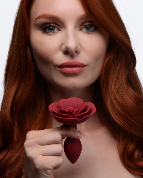 Ms Booty Bloom Rose Anal Plug Red - SP BOUTIQUE