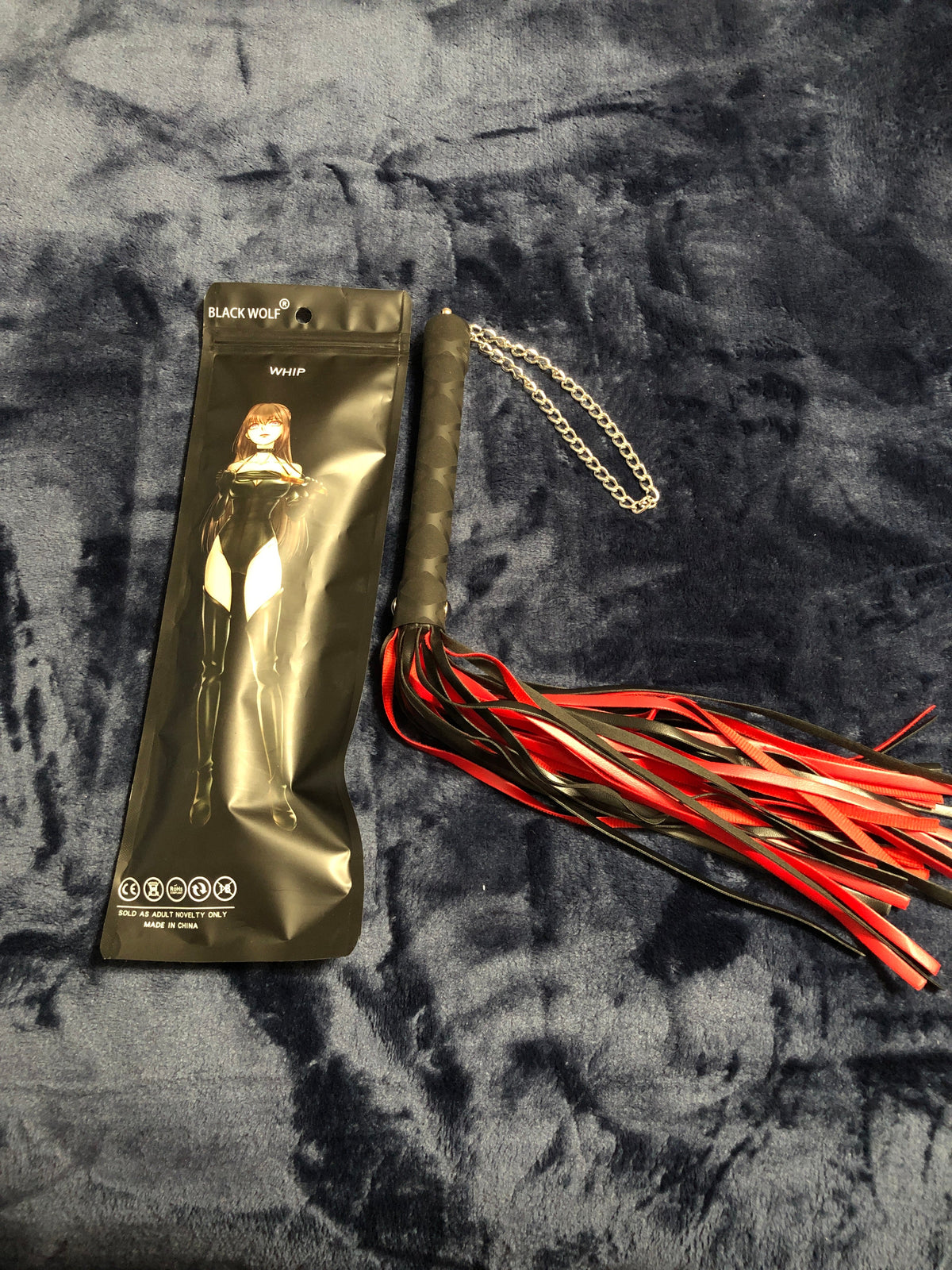 Sensuous Black Wolf Whip - SP BOUTIQUE